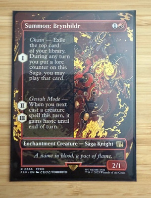 Magic the Gathering: Summon: Brynhildr (Borderless) Final Fantasy Regular NM