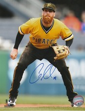 COLIN MORAN  PITTSBURGH PIRATES  ACTION SIGNED 8x10