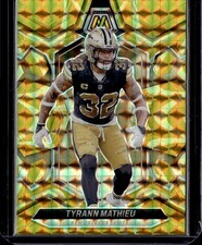 2024 Panini Mosaic #161 Tyrann Mathieu Mosaic Reactive Yellow