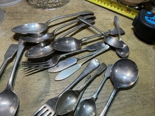 Vintage EPNS Job Lot Spoons Forks Some Have Engraving On The Handles