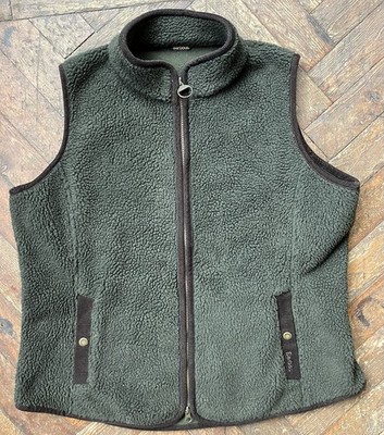 Barber Damen Fleece Weste In Olivgrün 