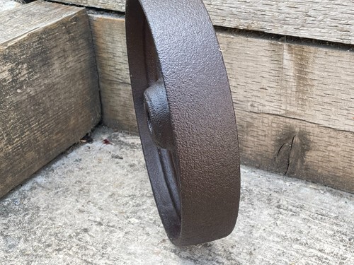 Vintage Industrial Cast Iron 11 1/4" Wheel Pulley Cart Flywheel Garden Display - Picture 9 of 12