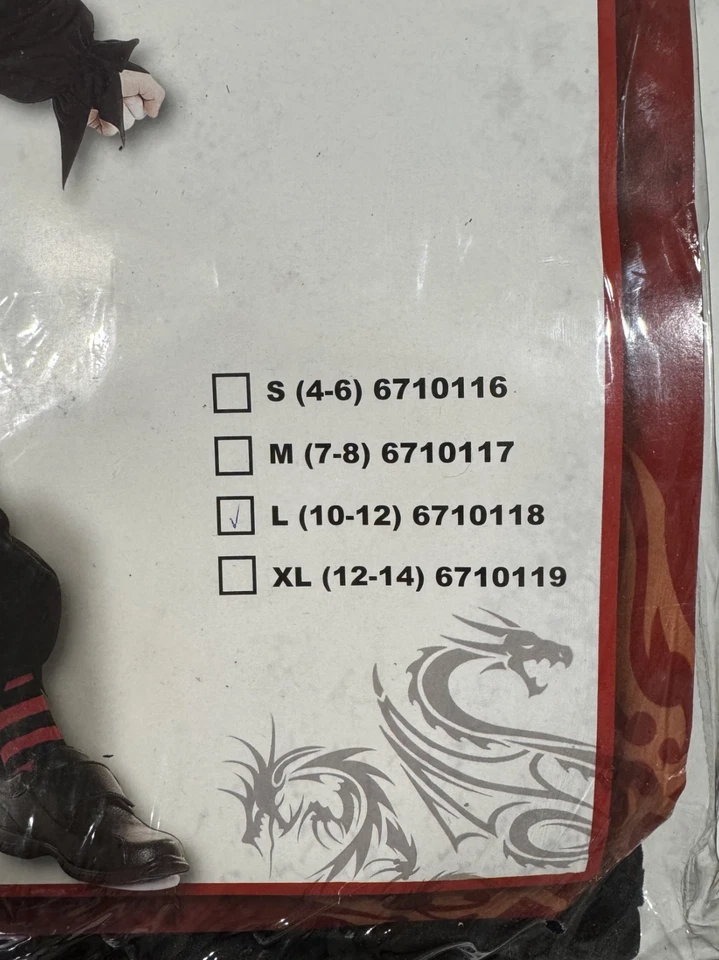 Disfraz de payaso niño CON máscara, talla L (10-12), TOTALMENTE NUEVO Foto 4 de 4