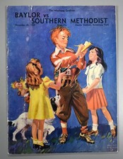 Baylor vs Southern Methodist University November 23rd 1939 Official Game Program