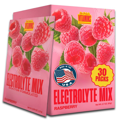 Dr. Price s Electrolyte Mix   Raspberry Flavor, 30 Packets | Sugar-Free Hydratio