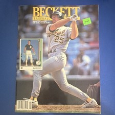 Beckett Baseball Card Monthly 1992 MLB Magazine Illustrated McGwire Bonds