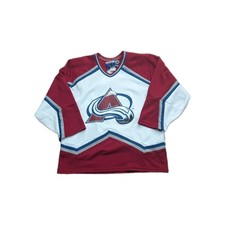 COLORADO AVALANCHE CCM HOCKEY SHIRT VTG RARE CLASSIC NHL OFFICIAL M Jersey