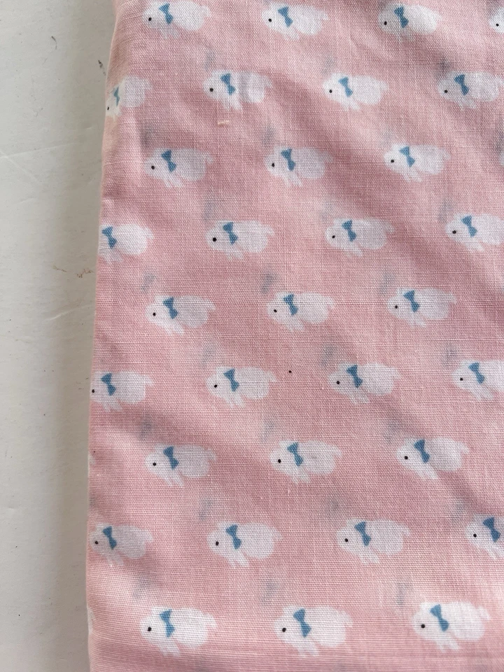 Telas Hoffman de rimas infantiles rosa conejitos conejo 1 5/8 Y algodón cottagecore Foto 3 de 4