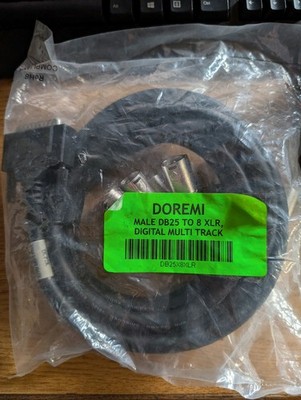 Doremi DB25X8XLR Analog I/O Cable, DB25 to 8x XLR