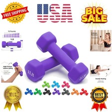 Weights Dumbbells 10 Colors Options Compatible with Set of 2 Set,1-15 LB, Ant...