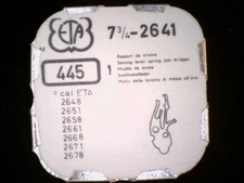 NOS ETA #445 Setting Lever Spring / Set Bridge - Cal 2641