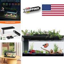 3.7 Gallon Fish Tank with Smart Self Cleaning Feature and Color Changing Light