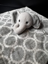 HB Hudson Baby Lovey Plush Security Blanket Gray