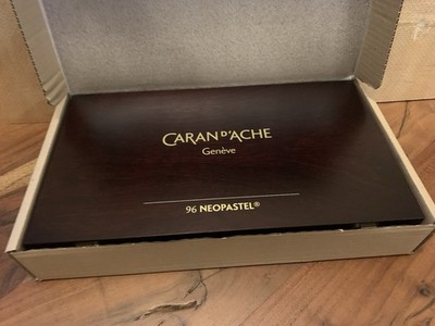 Caran D'Ache Neopastel Artists' Quarity Oil Pastels Wood Box, Set of 96