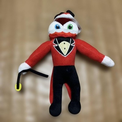 Caine The Amazing Digital Circus Red Tuxedo Plush with Two-Color Eyes & Cane