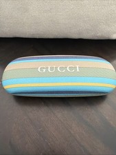 Gucci multicolored striped hard-shell eyeglasses/Sunglasses case. No Clothe