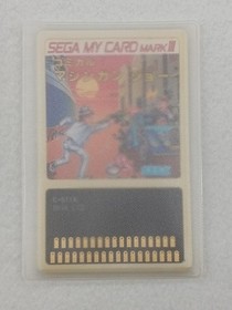 SEGA Mark III Comical Machine Gun Joe MyCard Cartridge Japan