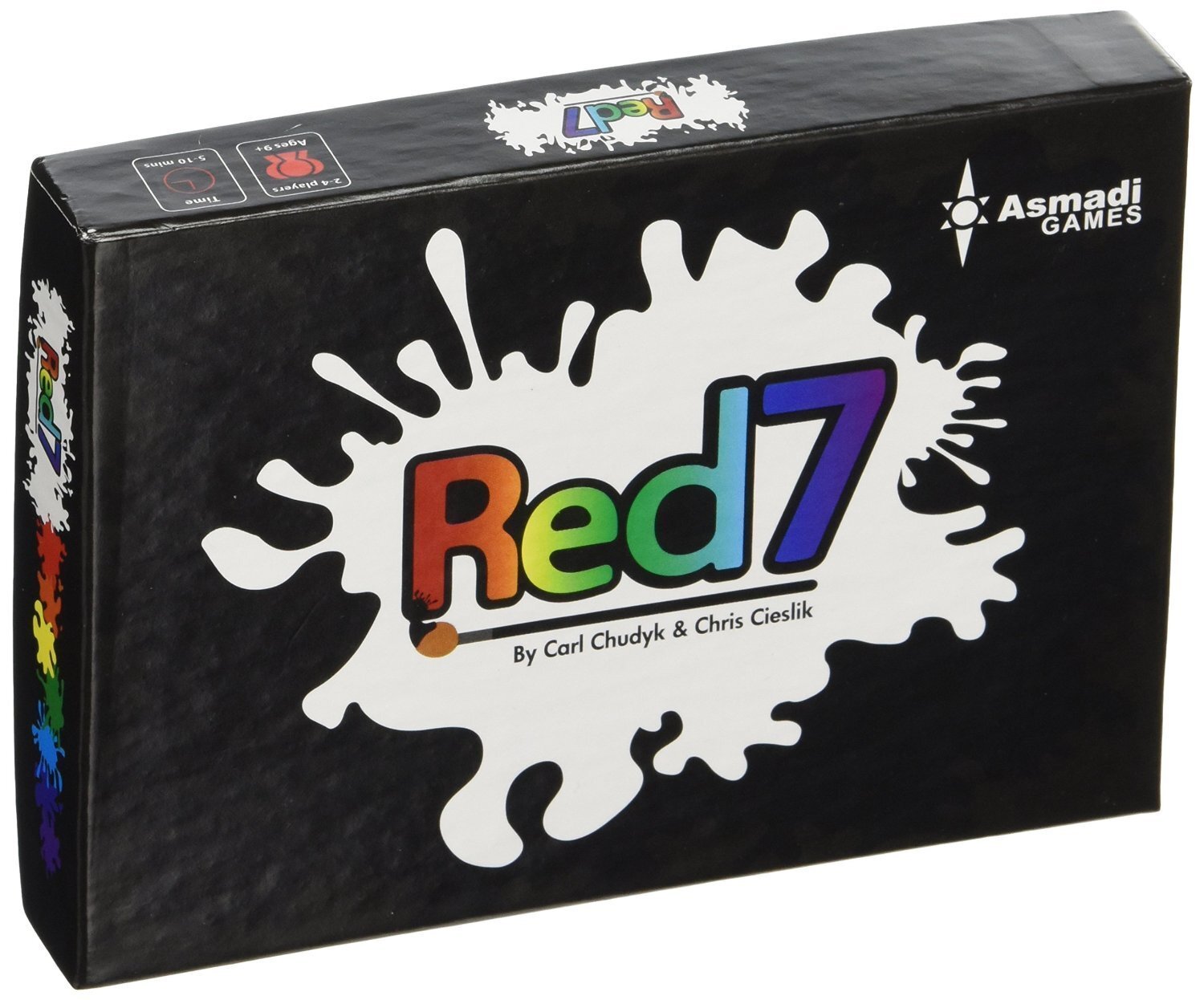 Asmadi Games Red7 Strategic Card Game in Sleek Black Design ASI-0050