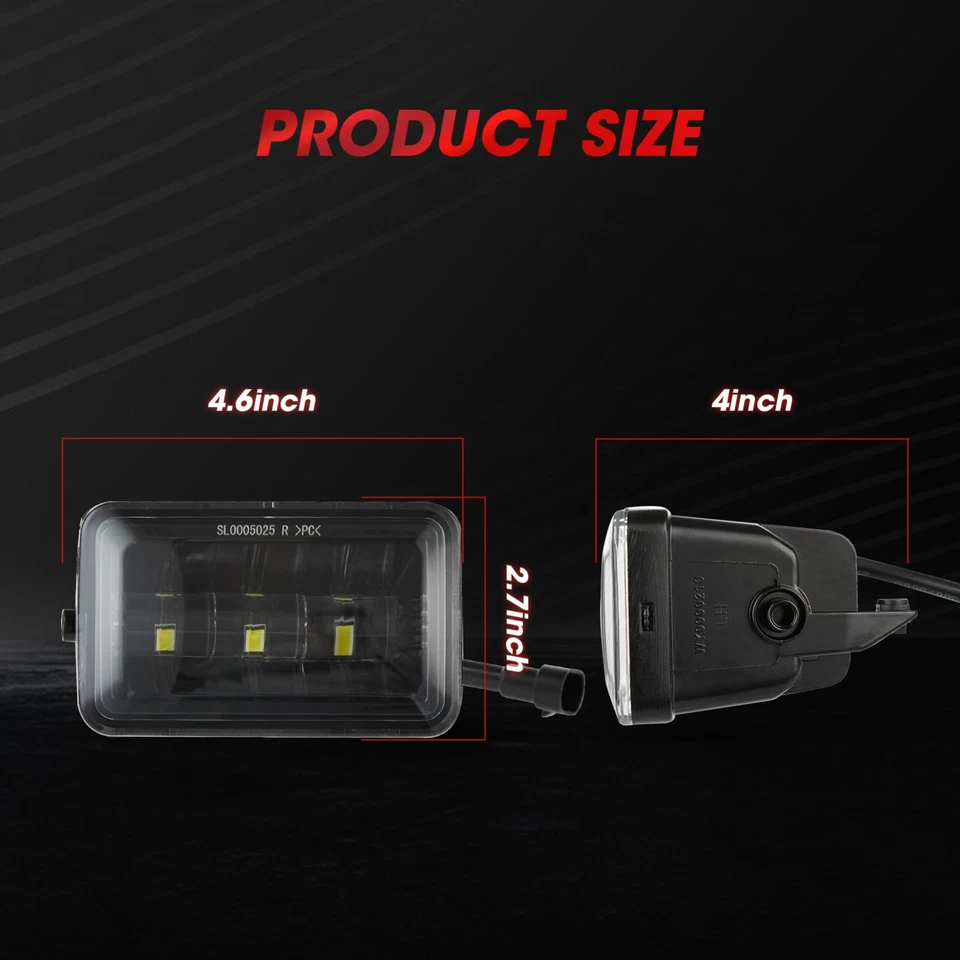 Luces antiniebla LED aptas para Ford F150 F-150 2015-2020 2017-2018 Super Duty 1 par L+R Foto 3 de 4