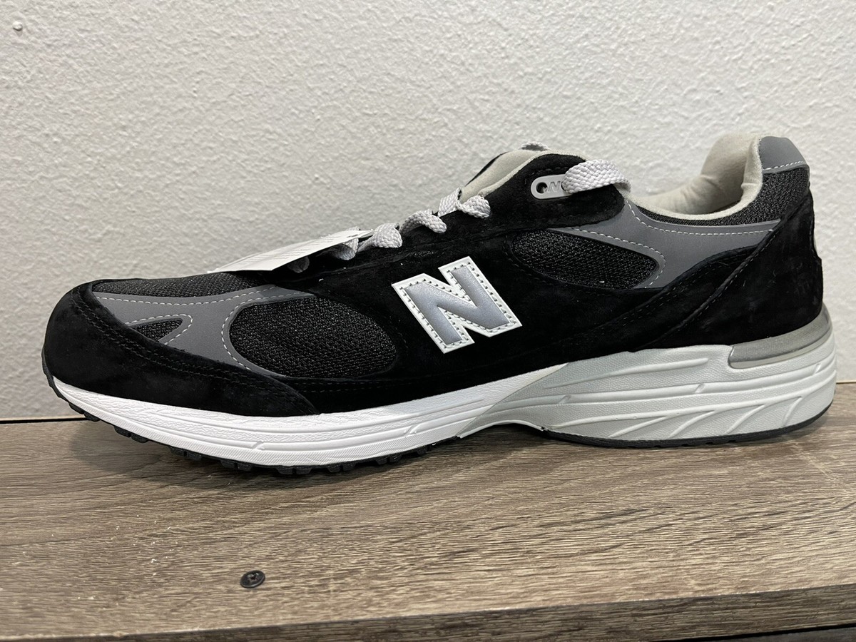 New Balance 993 Made In USA Shoes Black Grey MR993BK Men’s Size 15 NEW