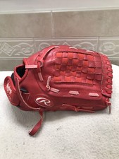 Rawlings Highlight Series H120S 12  Youth Red Baseball Softball Glove Right Thro