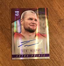 Trent Murphy 2014 Prestige Extra Point Purple Rookie Auto 295 Washington /100 RC