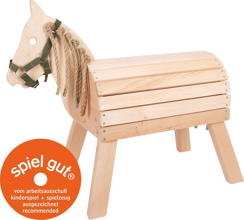 Holzpferd kompakt Pferd ca. 79 x 41 x 70 cm - Image 2