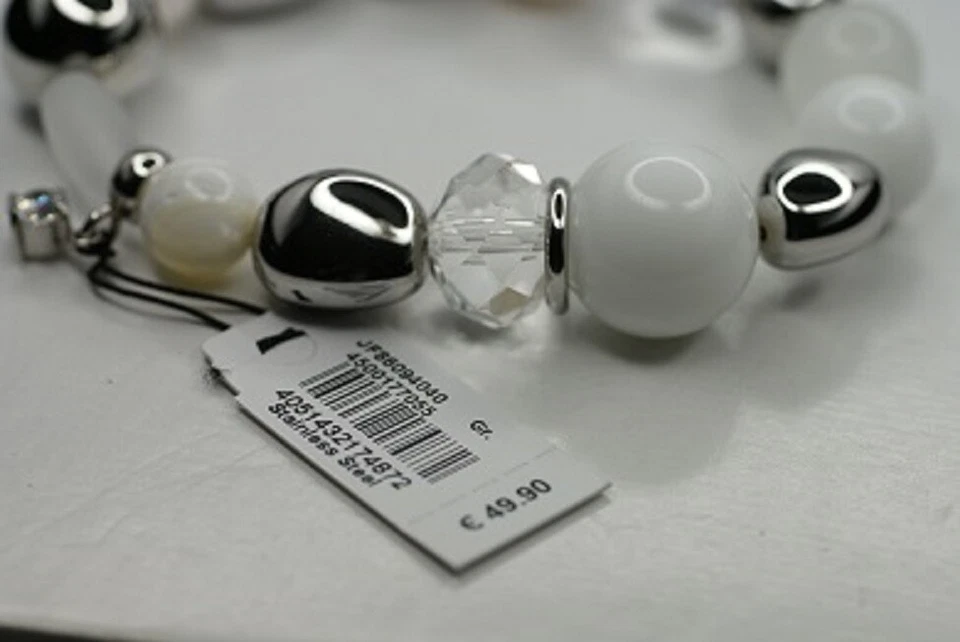 FOSSIL Damenarmband Armkette Armband JF86094 Edelstahl Perle bettel style v NEU - Bild 2 von 3