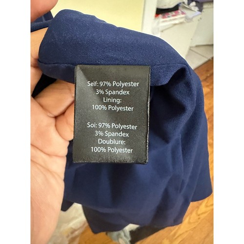 Milly PENELOPE HIGH NECK CADY DRESS Navy Blue Size 2 01WD80 - Bild 15 von 21