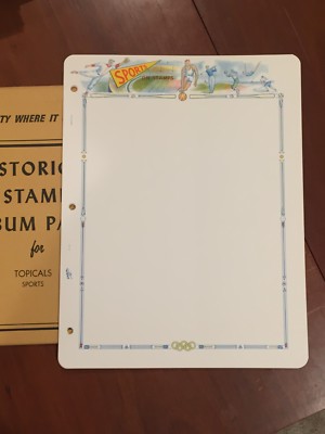 1 New Package of 12 White Ace Pages-Topical's-Sports