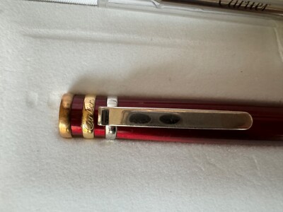 Authentic Cartier Trinity ball pen - 3 gold rings. Original box