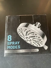 Eight-Function Shower head with Standard 5" Diameter Spray Head,New free freight
