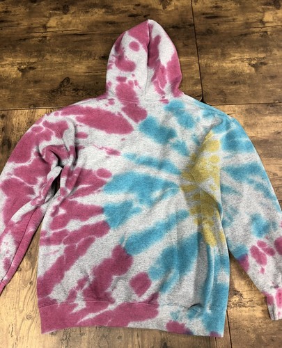 CARMAR Los Angeles Women’s Tie Dye Zip Up Hoodie Sweatshirt Small - Picture 3 of 3