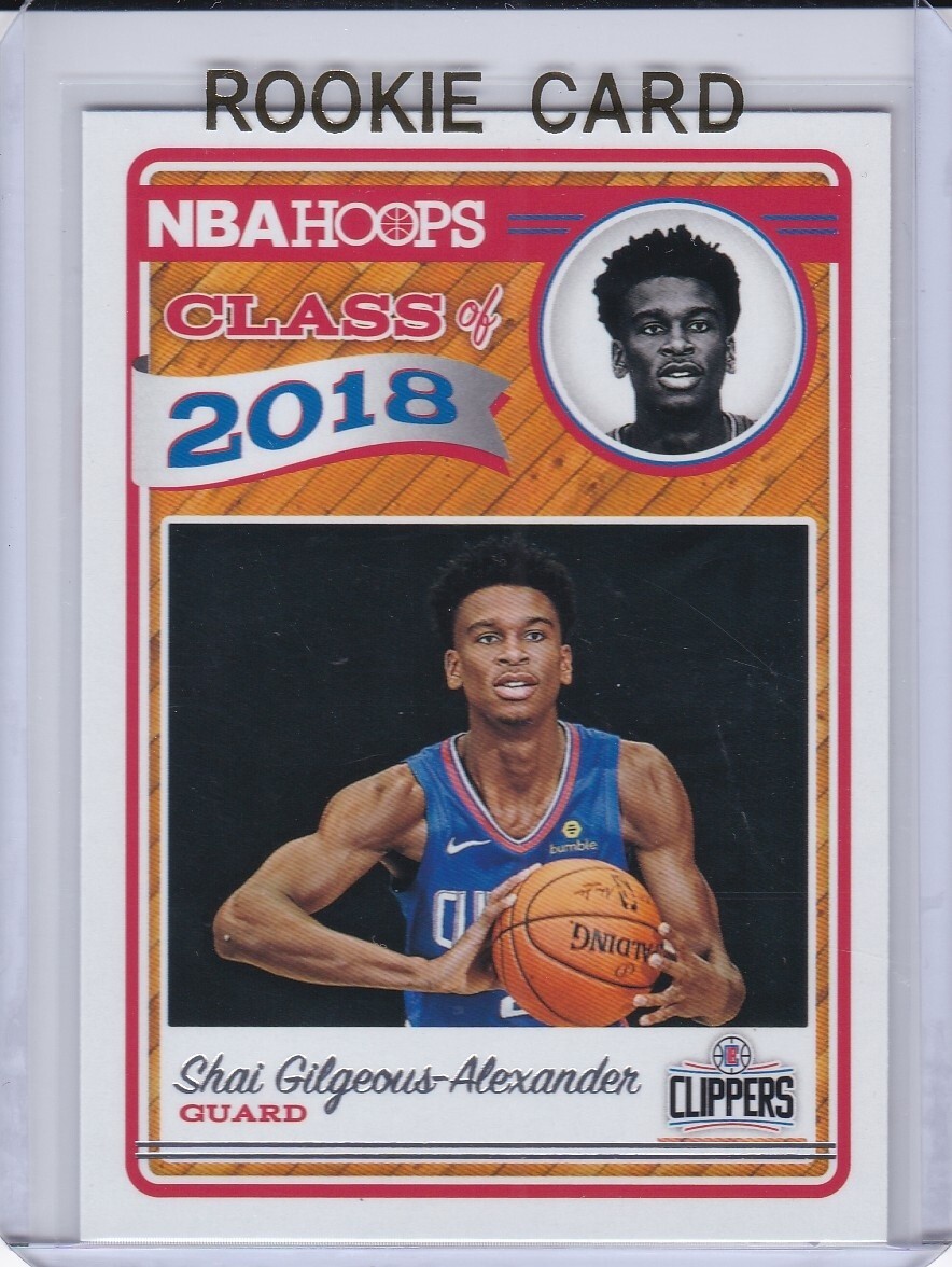 SHAI GILGEOUS-ALEXANDER ROOKIE CARD 2018 NBA Hoops RC Basketball