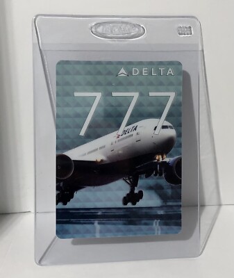 Genuine Delta Airlines Boeing 777-200LR Pilot Trading Card Number 45