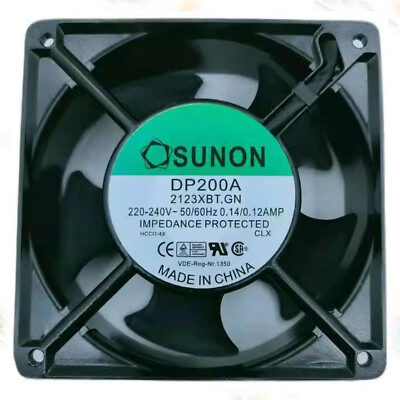 NEW SUNON DP200A 2123XBT.GN 220-240V 0.14/0.12AMP 120*120*38MM Axial Cooling Fan