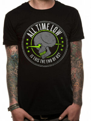 Official All Time Low Is This The End Herren schwarzes T-Shirt All Time Low Tee