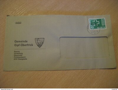 GIPF Gipf-Oberfrick 1964 Cancel Gemeinde Cover SWITZERLAND