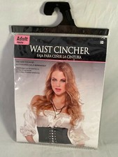 Waist Cincher Pirate Wench Women's Adult Buccaneer Corset-Std Black