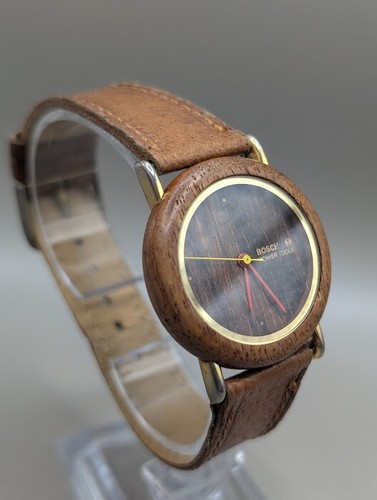 Bosch Holzuhr vintage armbanduhr herren, selten - Bild 6 von 10