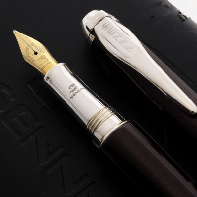 Montegrappa Ayrton Senna Burgundy Carbon Fiber Fountain Pen