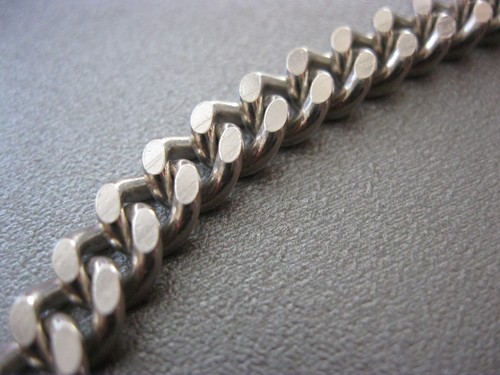 Collar de plata de ley 925 real CADENA BLINDADA MACIZO NUEVO - Imagen 3 de 5