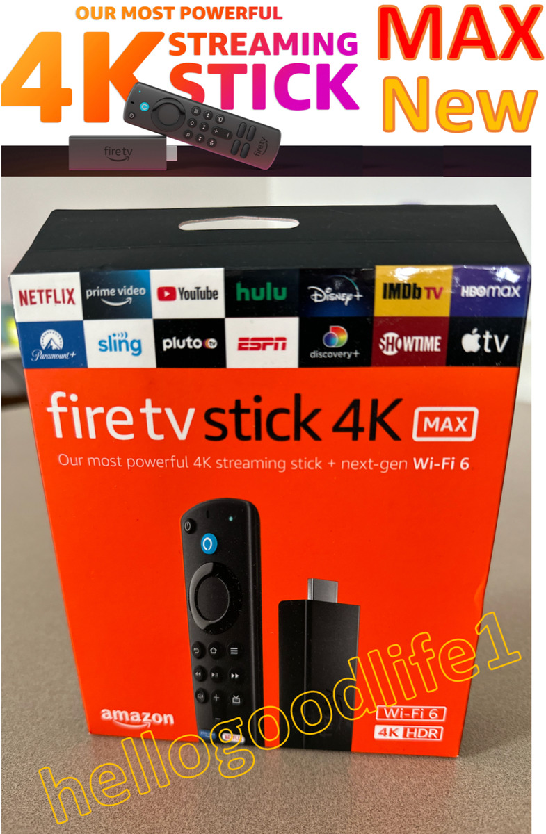 FIRE TV Stick 4K MAX Streaming Device WiFi6 Alexa Voice Remote TV  Control