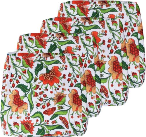 EHouseHome Patio Chair Seat Cushion 4.3" x 4.1" (Pack of 4), Babala