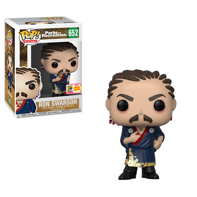 Funko Pop! Vinyl: Ron Swanson (w/ Cornrows)  652- SDCC Shared.  Hot Topic