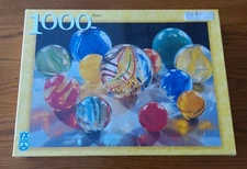 Vintage FX Schmid "MARBLES" 1000 Piece Jigsaw Puzzle 1997 Factory Sealed