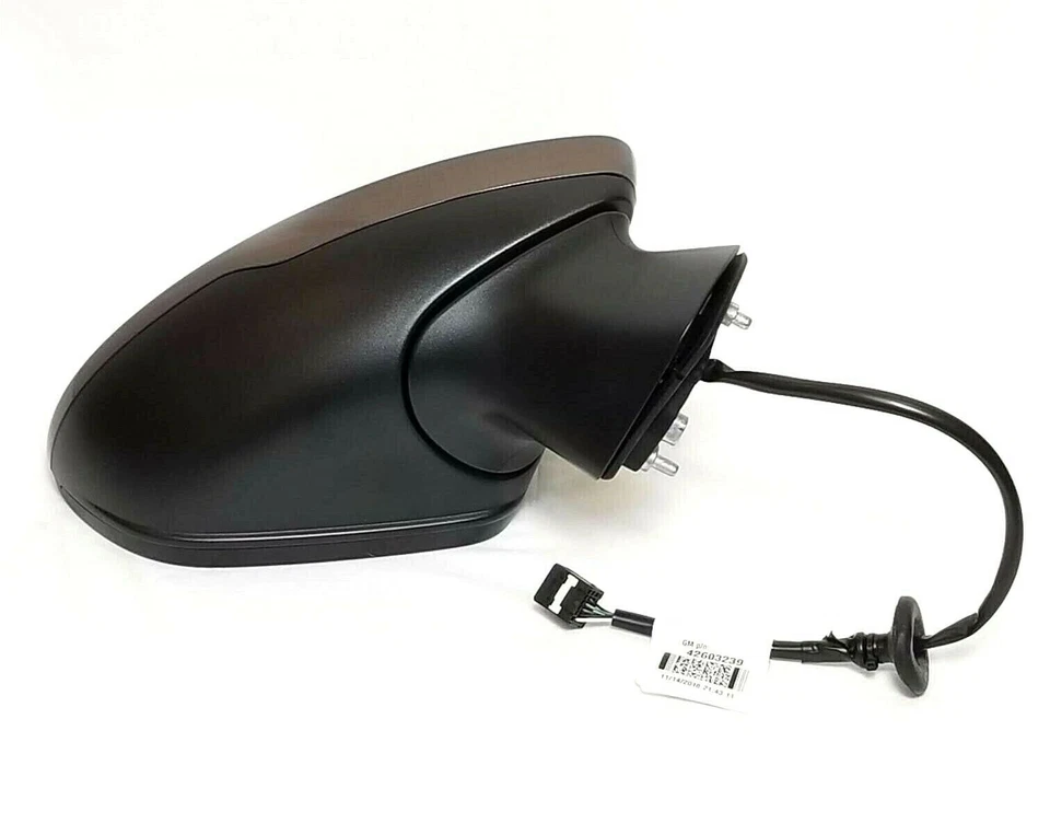 Espejo retrovisor eléctrico GM OEM lado del pasajero calefacción madera de roble met geo 2016-19 Cruze sedán Foto 3 de 4