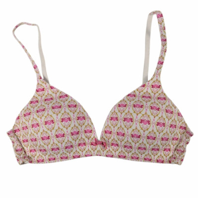 Victoria's Secret IPEX Lined No Wire Bra Women's Size 34C Royal Floral Print