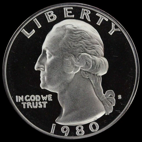 1980-S Washington Quarter Proof — photo from another recent sale