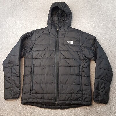 North Face Mens Jacket Medium Black Puffer Coat Padded Quilted